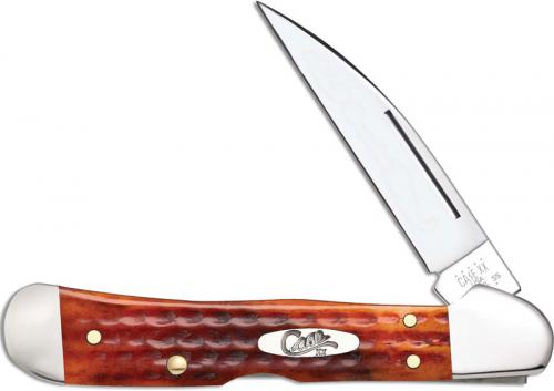 Case CopperLock Knife 07397 Pocket Worn Harvest Orange Bone 61549WLSS