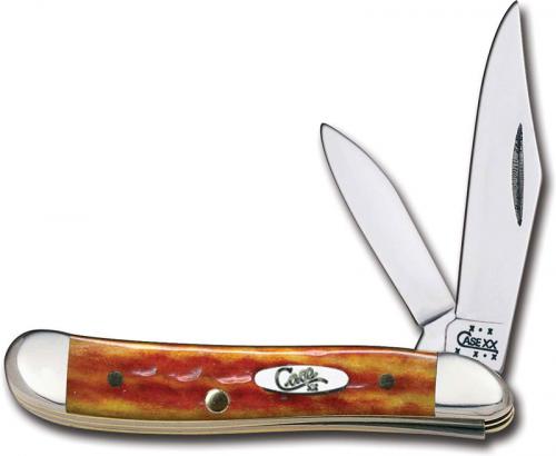 Case Knives: Case Peanut Knife, Pocket Worn Harvest Orange, CA-7404
