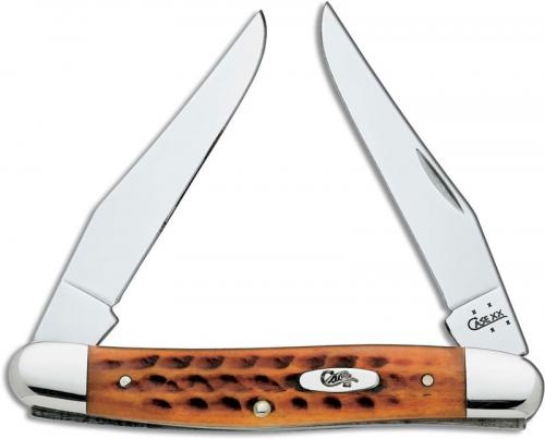 Case Knives: Case Muskrat Knife, Pocket Worn Harvest Orange, CA-7406