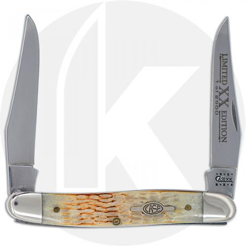 Case Muskrat Knife 07973 - Limited Edition VII - Jigged Burnt White Bone - MUSKRATSS - Discontinued - BNIB