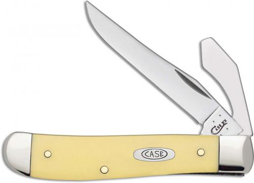 Case Mini Trapper with Caplifter, Smooth Yellow Synthetic, CA-80033