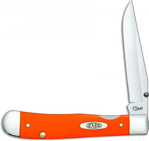 Case Kickstart TrapperLock Knife 80511 Smooth Orange Synthetic Assisted Open 4154ACSS
