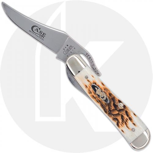 Case RussLock Knife 90260 - Amber Bone SS - First Production Run - 61953LSS - Discontinued - BNIB