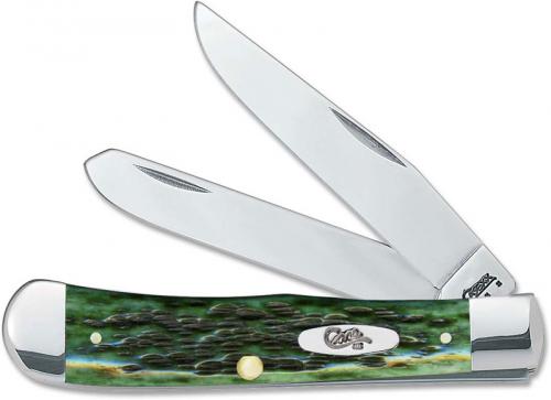 Case Knives: Case Pocket Worn Bermuda Green Trapper, CA-9720