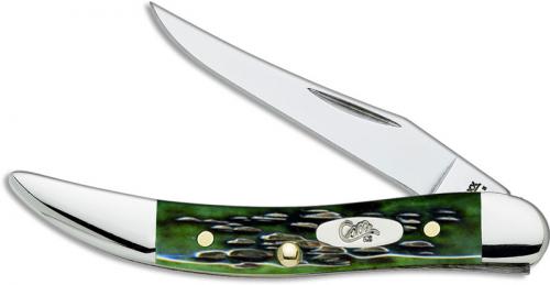 Case Knives: Case Pocket Worn Bermuda Green Small Texas Toothpick, CA-9722