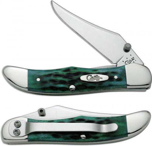 Case Mid Folding Hunter with Clip, Pocket Worn Bermuda Green, CA-9771