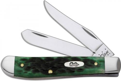 Case Mini Trapper Knife, Pocket Worn Bermuda Green, CA-9772
