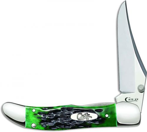 Case Kickstart Mid Folding Hunter Knife 09782 Pocket Worn Bermuda Green Bone Assisted Open 61265ACSS