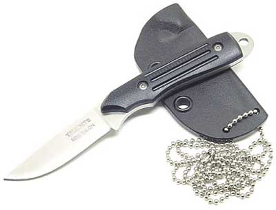 Camillus CUDA Mini Talon Neck Knife TAL2 - 2.25 Inch Talonite Drop Point Fixed Blade - USA Made - DISCONTINUED ITEM - OLD NEW STOCK - BNIB