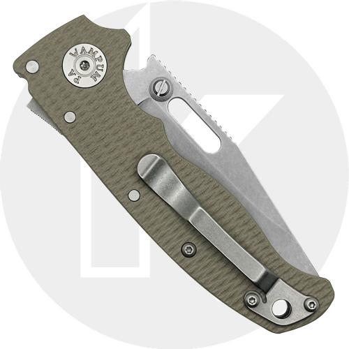 Demko AD20.5 Knife - S35VN Clip Point - Textured Coyote Tan G10 - Shark-Lock