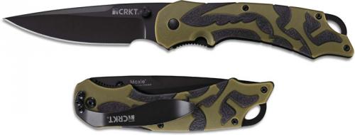 CRKT Moxie, Black and Green Handle, CR-1101
