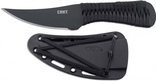 CRKT Scrub 2712 Knife Corey Brewer Compact Carbon Steel Fixed Blade Cord Wrap Handle