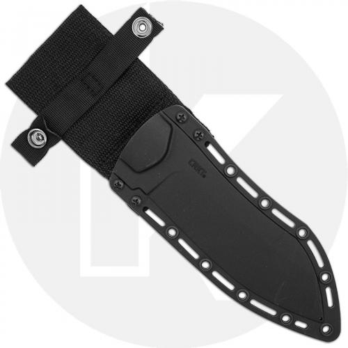 CRKT Catchall 2866 - 2 Tone Sheepfoot Fixed Blade - GRN with Rubber Overlay - Polypropylene Sheath