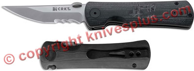 CRKT Heiho Folder, Part Serrated, CR-2901