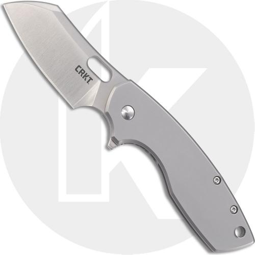 CRKT Pilar Large 5315 Knife Jesper Voxnaes EDC Wharncliffe Flipper Folder with Stainless Steel Handle