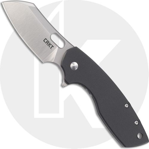 CRKT Pilar Large 5315G Jesper Voxnaes EDC Wharncliffe Flipper Folder with G10 and Stainless Steel Handle