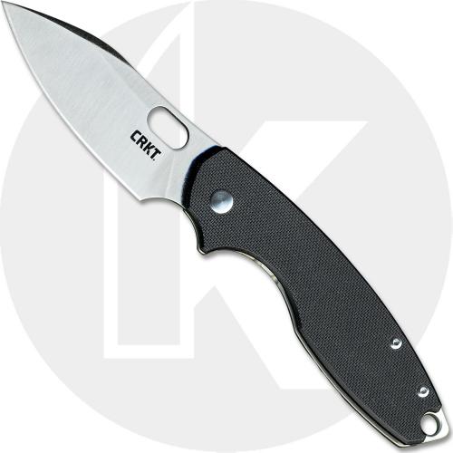 CRKT Pilar III 5317 Knife - Satin 8Cr13MoV Drop Point - Black G10 and Stainless Steel - Frame Lock Folder
