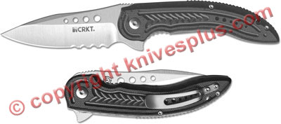 CRKT Carajas Knife, Part Serrated, CR-5341