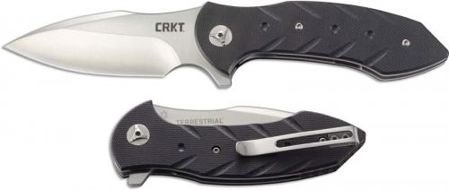 CRKT Terrestrial 5370 Knife Eric Ochs EDC Spear Point Flipper Folder G10 IKBS Liner Lock