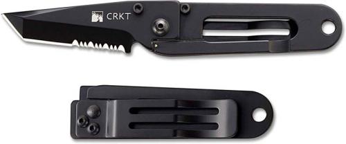 CRKT K.I.S.S. Knife, Black Part Serrated, CR-5510K