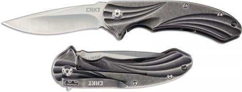 CRKT Williwaw 6016 Jim Hammond EDC Drop Point Flipper Folder Stainless Steel IKBS Frame Lock