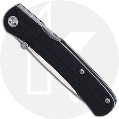 CRKT Kith 6433 - Ken Steigerwalt Value Price EDC - Satin Drop Point - Black GRN - Front Lock Folder