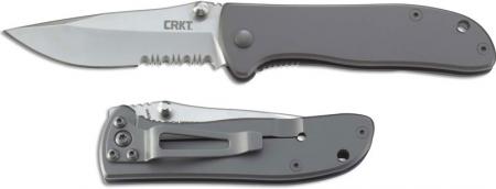 CRKT Drifter Knife, Stainless Steel Part Serrated, CR-6460S