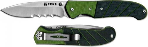 Columbia River Knife and Tool: CRKT Ignitor, Part Serrated, CR-6855