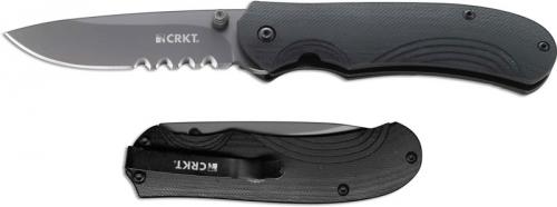 CRKT Incendor Knife, Part Serrated, CR-6875