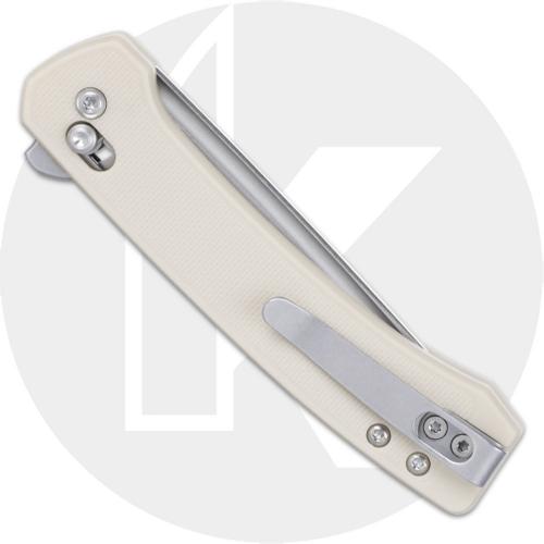 CRKT Q Compact 7075S Knife - Stonewash 14C28N Drop Point - Sand GRN - Flipper Folder