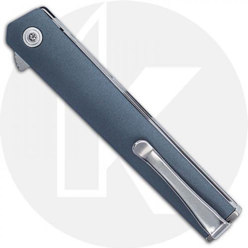 CRKT CEO Compact 7095 - Richard Rogers EDC - Satin Blade - Blue GRN - Flipper Folder