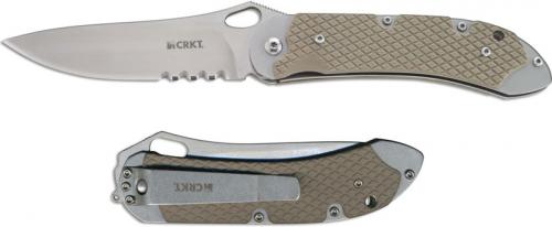 CRKT VASP Knife, Part Serrated, CR-7481
