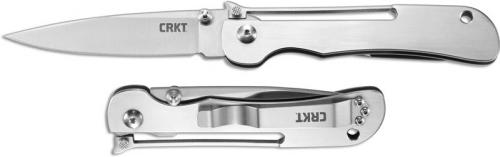 CRKT Offbeat 7730 Knife Pat Crawford EDC Gent Stainless Steel Forward Lockback Folder