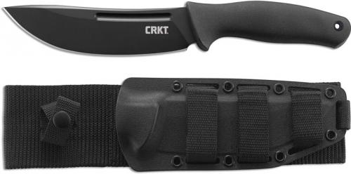 CRKT Humdinger K110KKP Knife Ken Onion Skinner Fixed Blade Black Carbon Steel