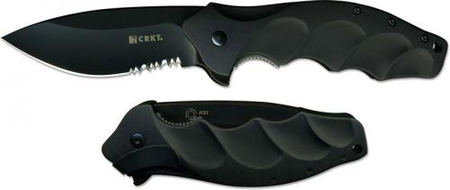 CRKT Foresight Knife, Part Serrated, CR-K220KKS