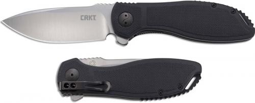 CRKT Prowess K290KXP Ken Onion EDC Satin Drop Point Flipper Knife Black GRN with IKBS