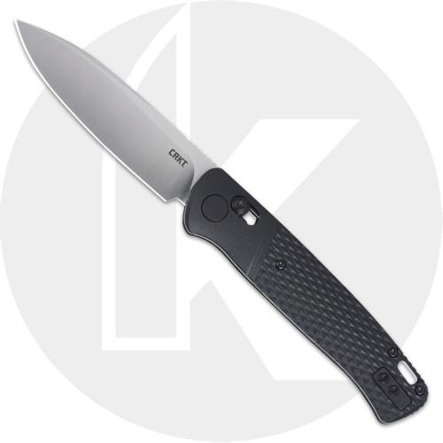 CRKT Counterpart K430KXP Knife - Satin 12C27 Drop Point - Black GRN