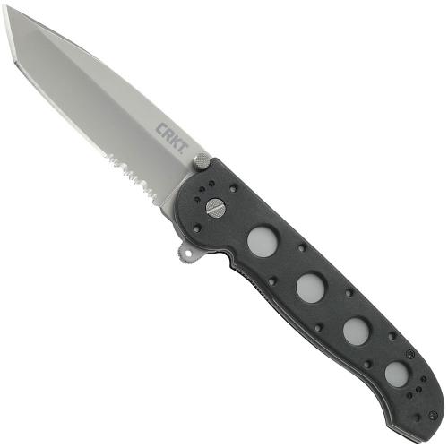 CR-M1614Z, CRKT Large Tanto Zytel M16, Part Serrated Edge