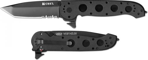 CRKT M1614Z LEK - Black AUS8 Tanto - Black GRN - Flipper Folder