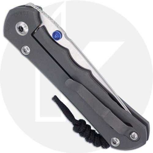 Chris Reeve Large Inkosi LIN-1042 - Stonewash MagnaCut Tanto - Sandblast Ti - USA Made