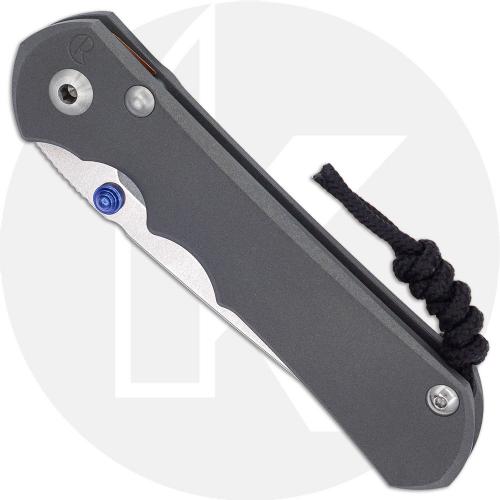 Chris Reeve Large Inkosi LIN-1042 - Stonewash MagnaCut Tanto - Sandblast Ti - USA Made