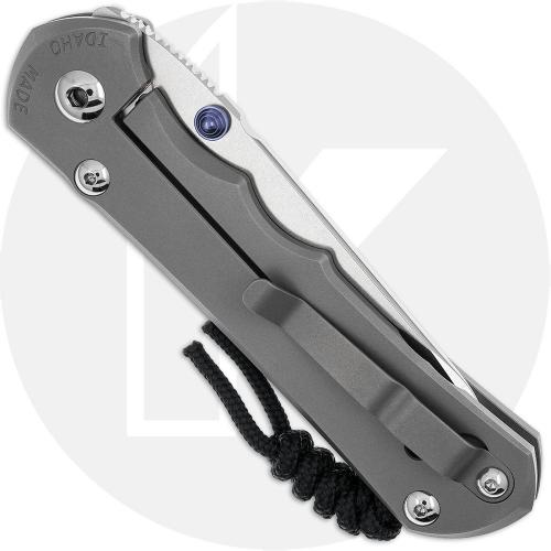 Chris Reeve Large Inkosi Knife - LIN-1122 - Stonewash MagnaCut Insingo - Glass Blasted Titanium