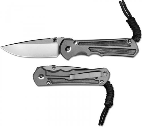 Chris Reeve Large Inkosi LIN - 1012 - S45VN Drop Point - Titanium with Black Micarta - Integral Lock Folding Knife - USA Made