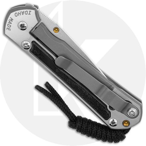 Chris Reeve Small Sebenza 31 Knife - S31-1620 - Polished CPM MagnaCut Drop Point - Bog Oak / Polished Titanium
