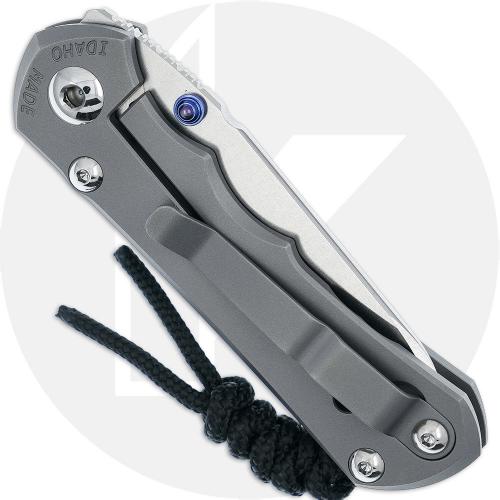 Chris Reeve Knives - Small Inkosi Knife - SIN-1122 - Stonewash MagnaCut Insingo - Glass Blasted Titanium