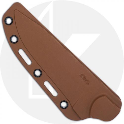 CRKT Ramadi - 2083 - Black Drop Point Fixed Blade - Brown G10 - GRN Sheath