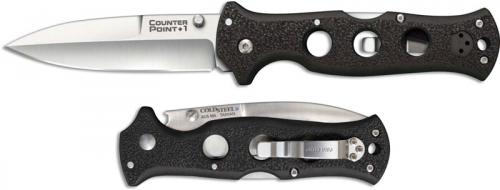 Cold Steel 10AB Counter Point 1 Knife AUS 10A Spear Point Black Griv-Ex Tri-Ad Locking Folder
