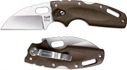 Cold Steel Tuff Lite 20LTF Knife EDC Wharncliffe Flat Dark Earth Griv-Ex Locking Folder