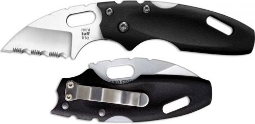 Cold Steel Mini Tuff Lite Knife, Serrated, CS-20MTS