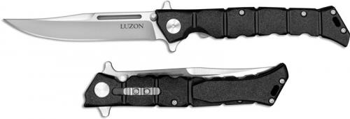 Cold Steel 20NQL Luzon Mike Wallace Balisong Inspired Clip Point Flipper Knife Black GFN Handle